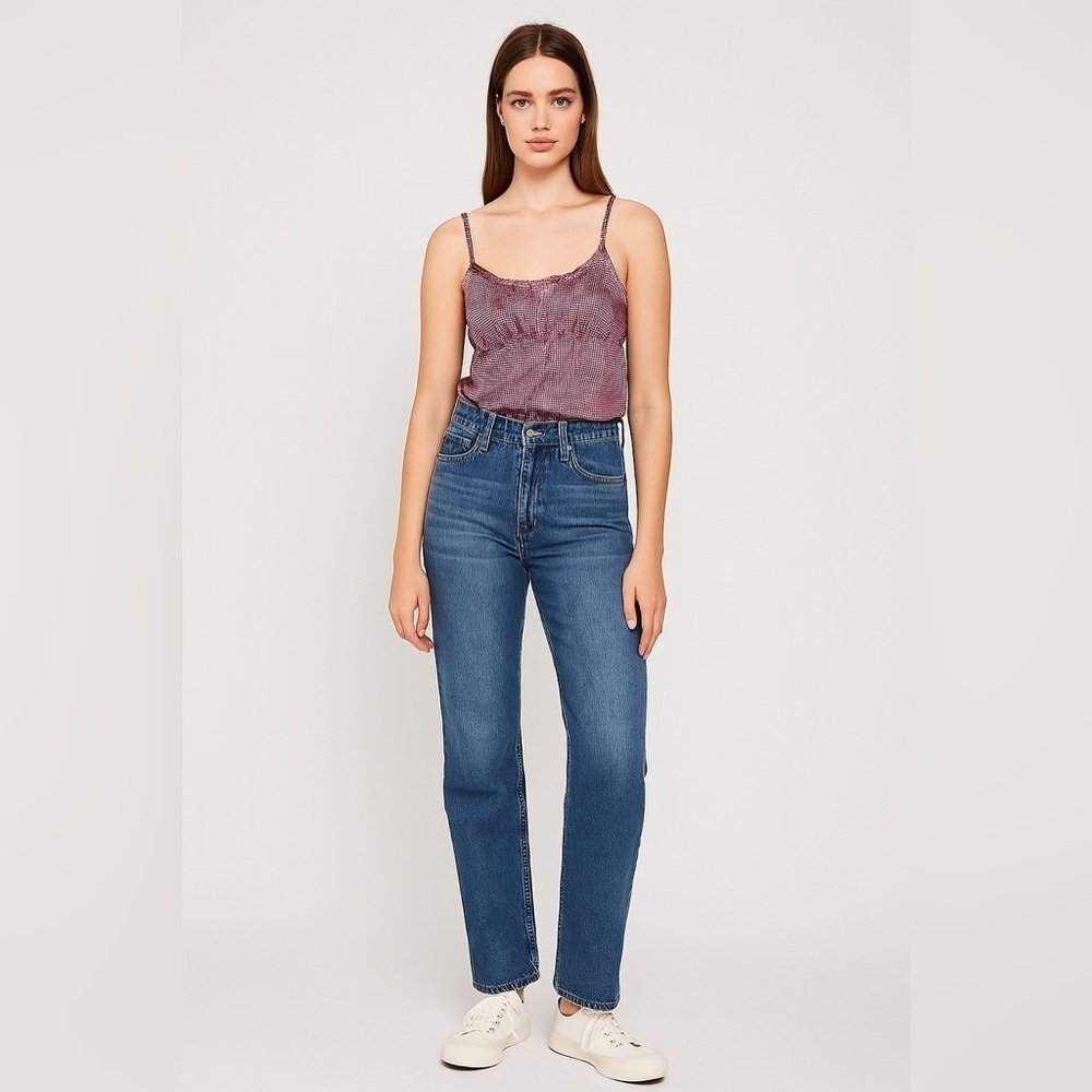 Martin + Osa | Babydoll Ruffled Neckline Printed Silk Top Y2K Coquette 90s